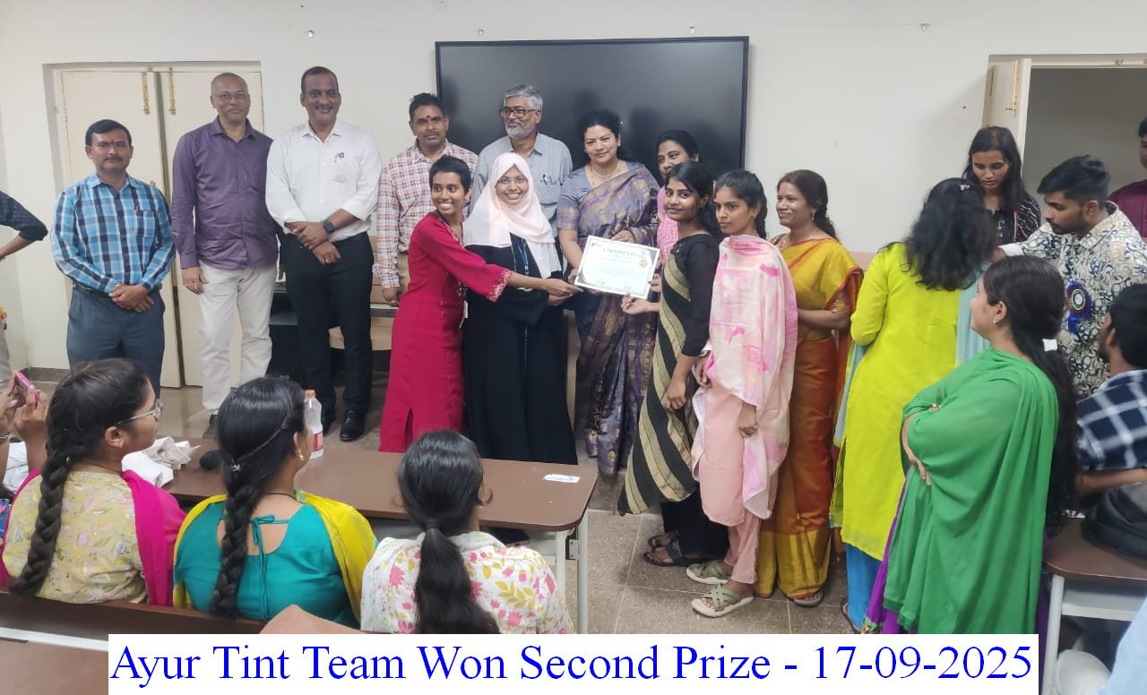 Ayur Tint Team 2nd Prize